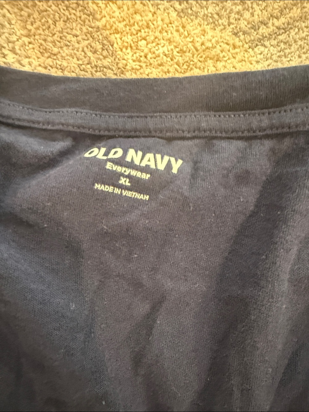 Old Navy Navy V-Neck Short Sleeve Tee - Relaxed Fit - Picture 6 of 6